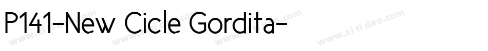P141-New Cicle Gordita字体转换
